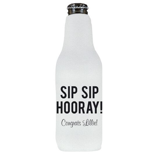 Bold Sip Sip Hooray Bottle Huggers
